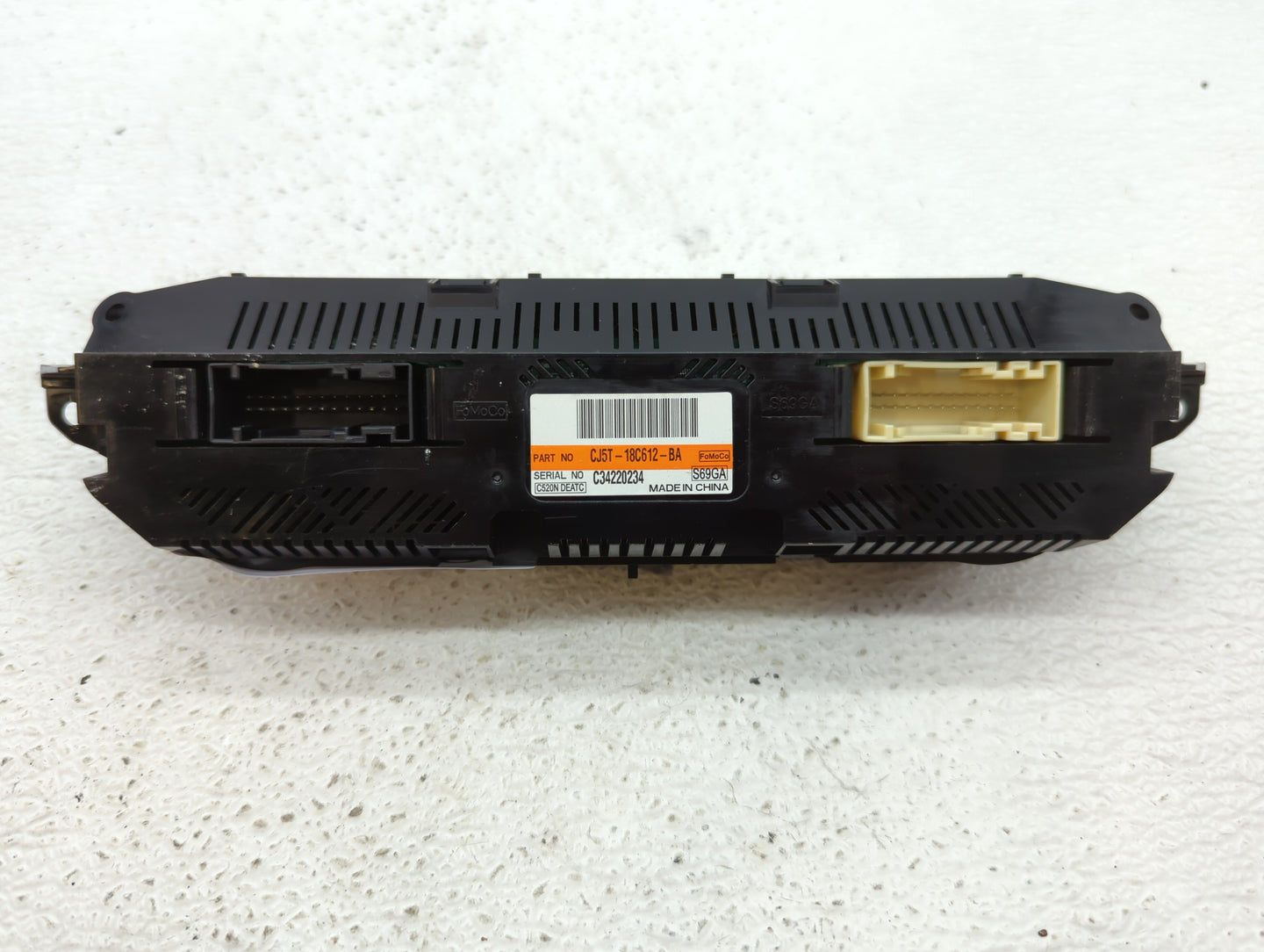 2013-2015 Ford Escape Climate Control Module Temperature AC/Heater Replacement P/N:CJ5T-18C612-AE CJ5T-18C612-BC Fits OEM Us
