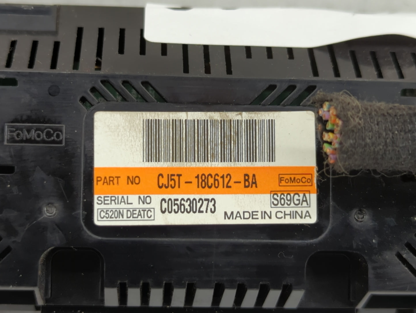 2013-2015 Ford Escape Climate Control Module Temperature AC/Heater Replacement P/N:CJ5T-18C612-AE CJ5T-18C612-BC Fits OEM Us