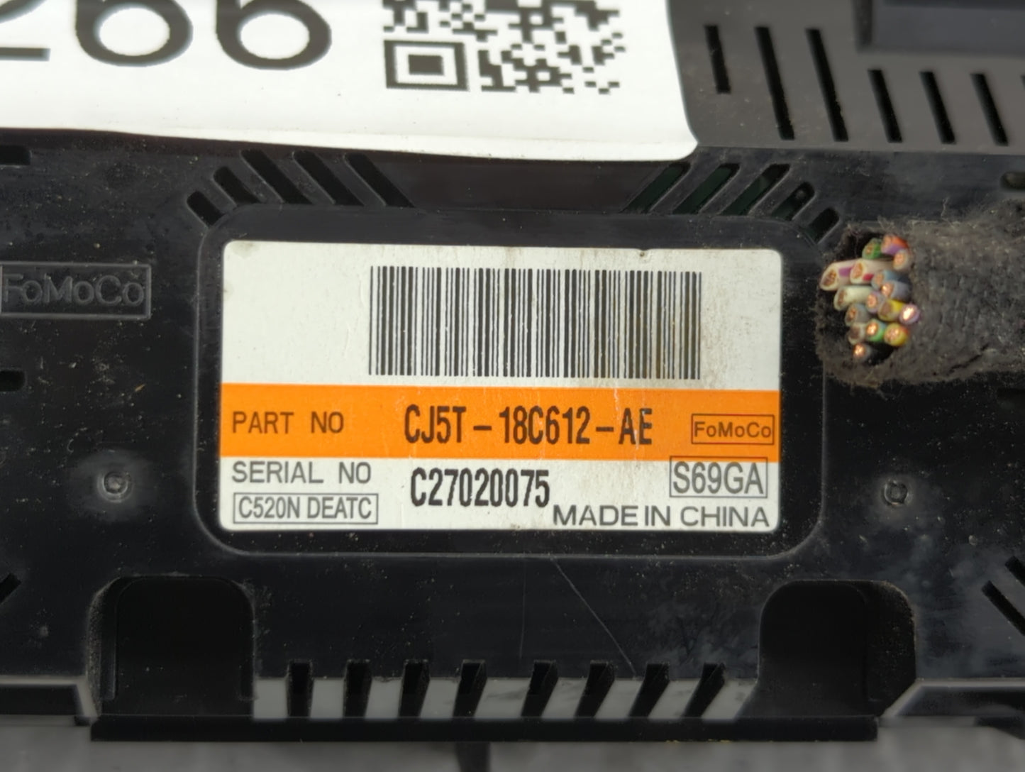 2013 Ford Escape Climate Control Module Temperature AC/Heater Replacement P/N:CJ5T-18C612-BA CJ5T-18C612-AE Fits OEM Used Au