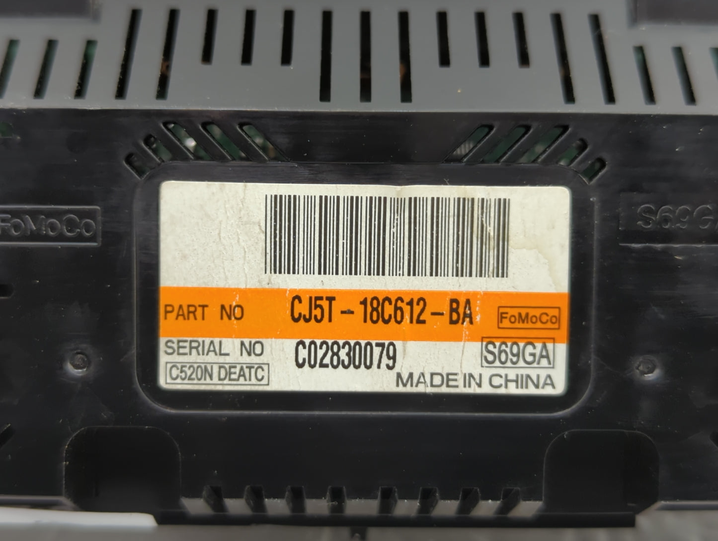 2013-2015 Ford Escape Climate Control Module Temperature AC/Heater Replacement P/N:CJ5T-18C612-AE CJ5T-18C612-BC Fits OEM Us
