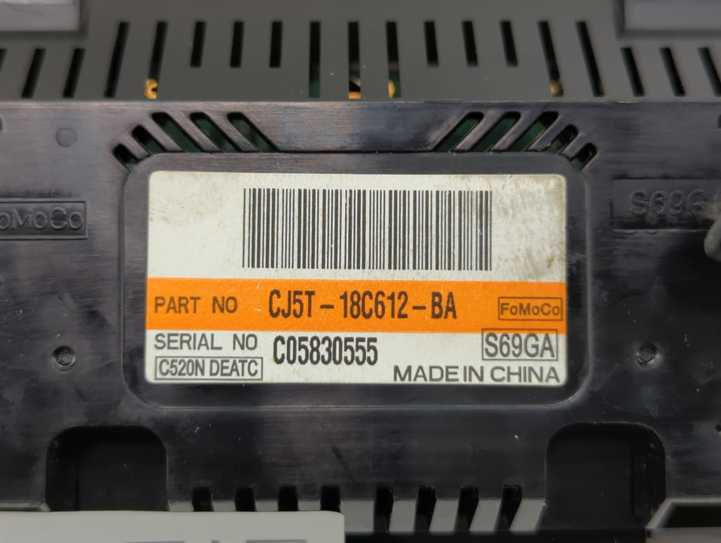 2013-2015 Ford Escape Climate Control Module Temperature AC/Heater Replacement P/N:CJ5T-18C612-AE CJ5T-18C612-BC Fits OEM Us