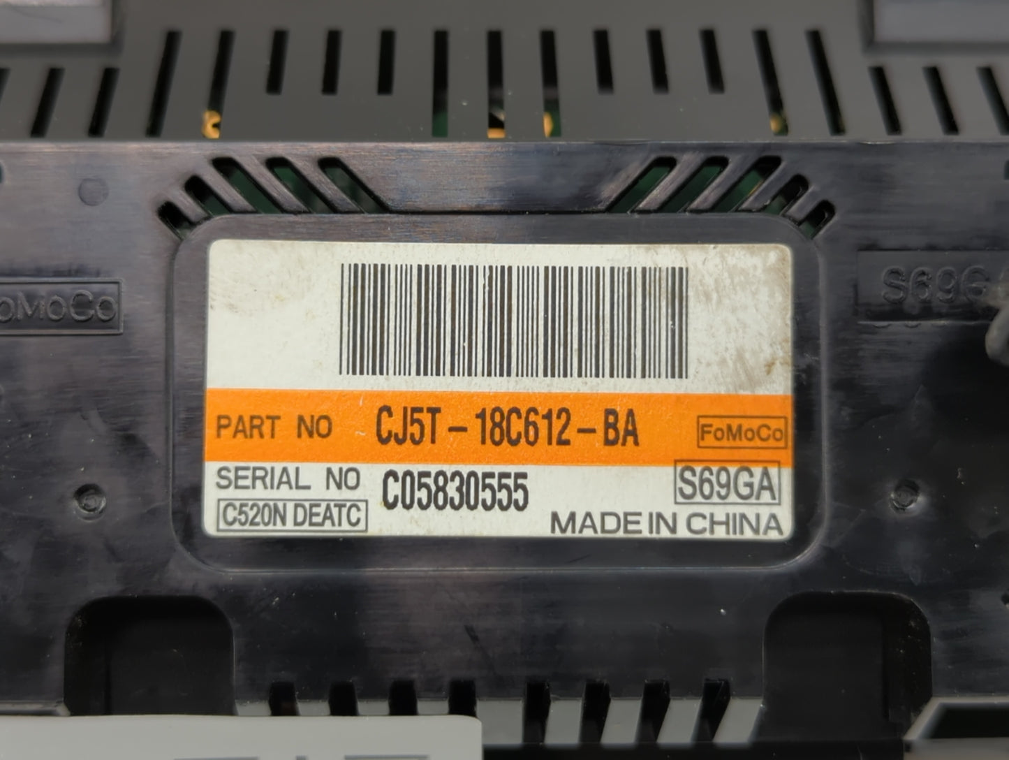 2013-2015 Ford Escape Climate Control Module Temperature AC/Heater Replacement P/N:CJ5T-18C612-AE CJ5T-18C612-BC Fits OEM Us