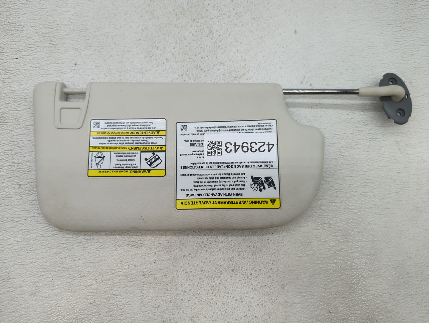 2013-2019 Ford Escape Sun Visor Shade Replacement Passenger Right Mirror Fits Fits 2013 2014 2015 2016 2017 2018 2019 OEM Us