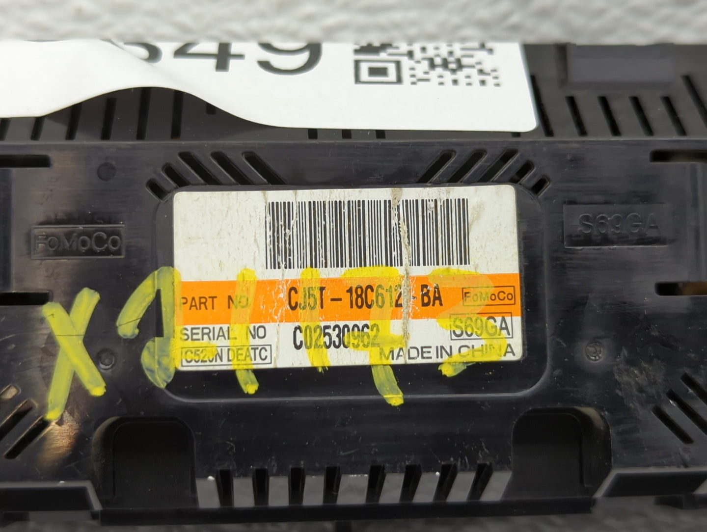 2013 Ford Escape Climate Control Module Temperature AC/Heater Replacement P/N:CJ5T-18C612-BA CJ5T-18C612-AE Fits OEM Used Au