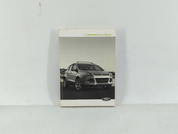 2013 Ford Escape Owners Manual Book Guide OEM Used Auto Parts - Oemusedautoparts1.com