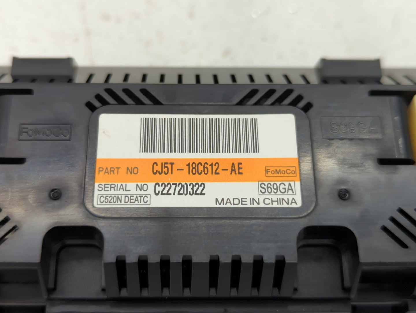 2013 Ford Escape Climate Control Module Temperature AC/Heater Replacement P/N:CJ5T-18C612-BA CJ5T-18C612-AE Fits OEM Used Au