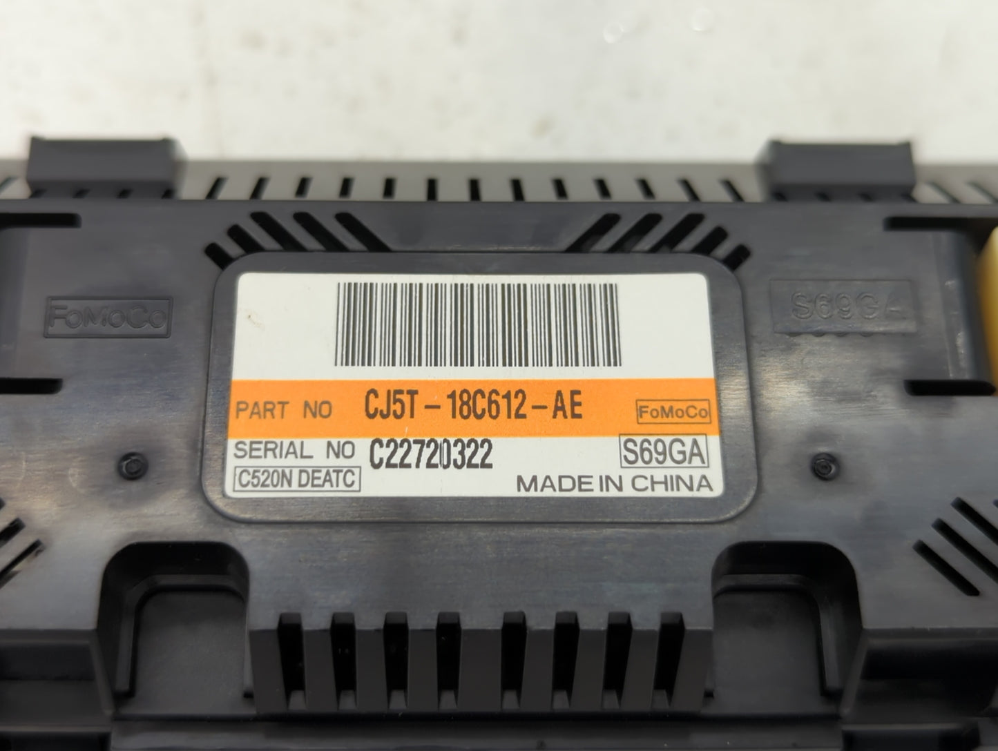 2013 Ford Escape Climate Control Module Temperature AC/Heater Replacement P/N:CJ5T-18C612-BA CJ5T-18C612-AE Fits OEM Used Au