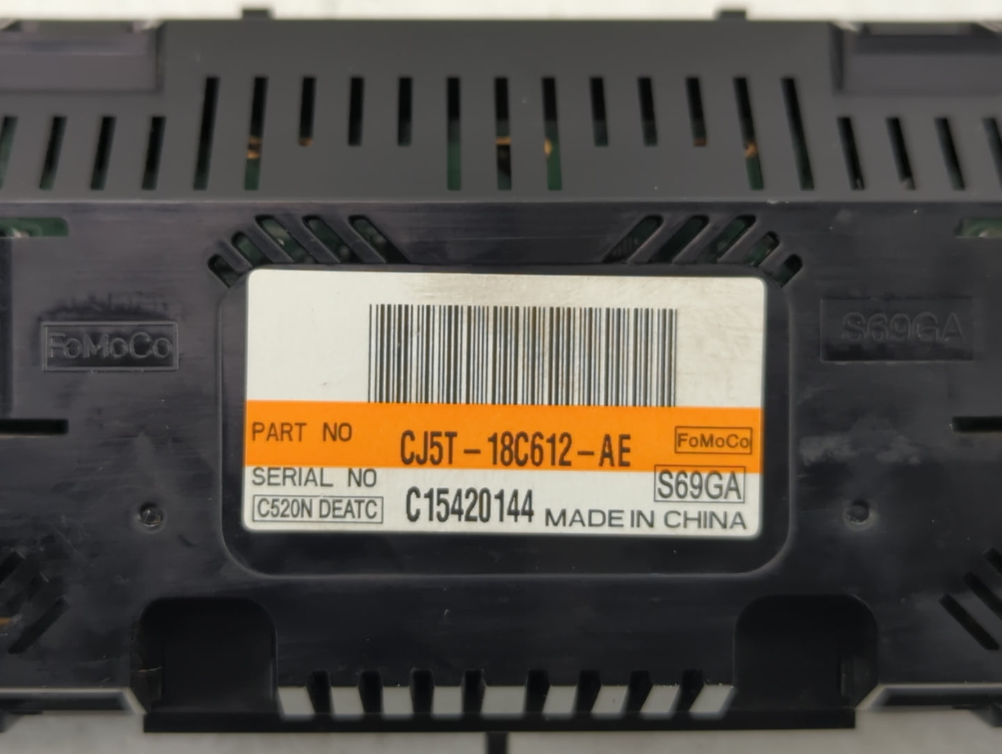 2013 Ford Escape Climate Control Module Temperature AC/Heater Replacement P/N:CJ5T-18C612-BA CJ5T-18C612-AE Fits OEM Used Au
