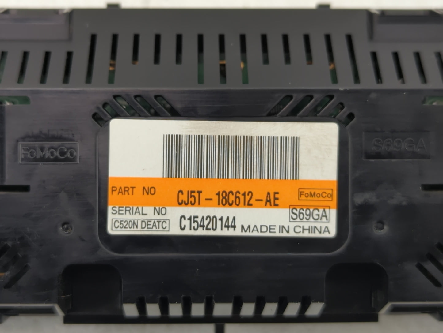 2013 Ford Escape Climate Control Module Temperature AC/Heater Replacement P/N:CJ5T-18C612-BA CJ5T-18C612-AE Fits OEM Used Au