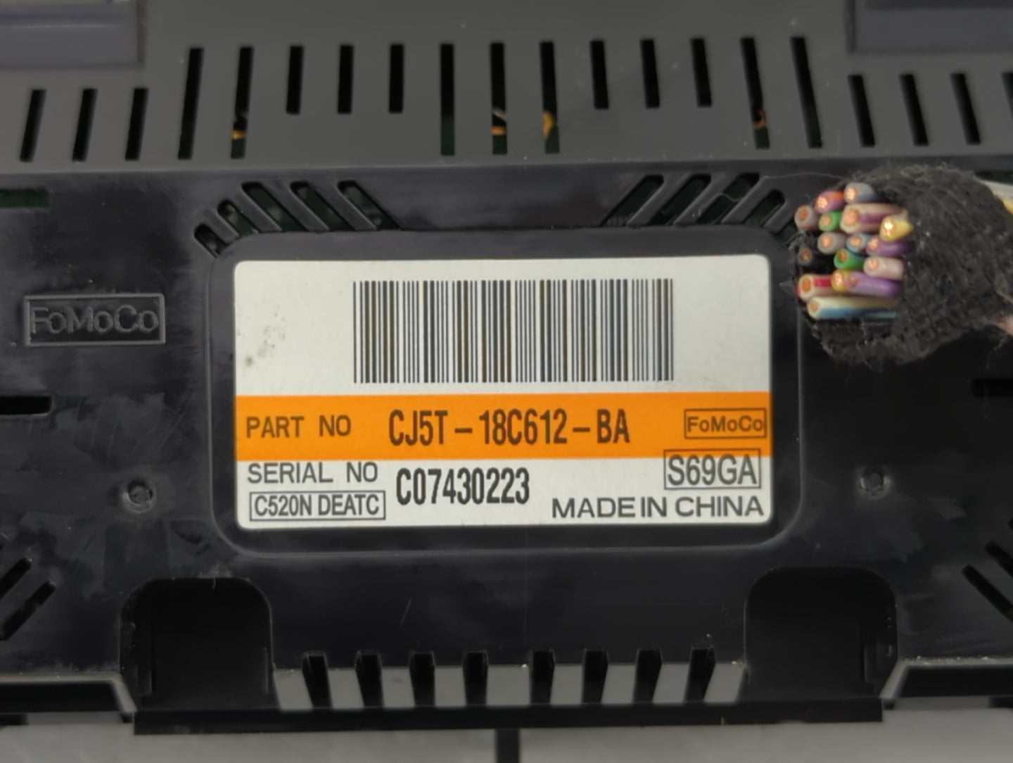 2013-2015 Ford Escape Climate Control Module Temperature AC/Heater Replacement P/N:CJ5T-18C612-AE CJ5T-18C612-BC Fits OEM Us