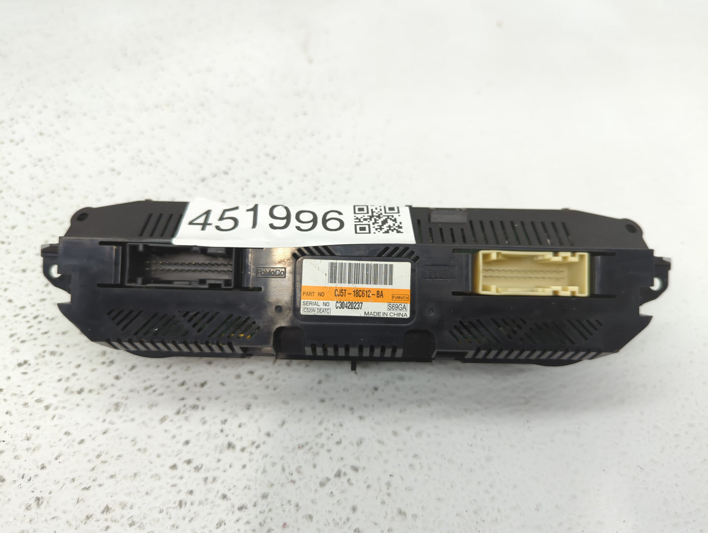 2013 Ford Escape Climate Control Module Temperature AC/Heater Replacement P/N:CJ5T-18C612-BA CJ5T-18C612-AE Fits OEM Used Au