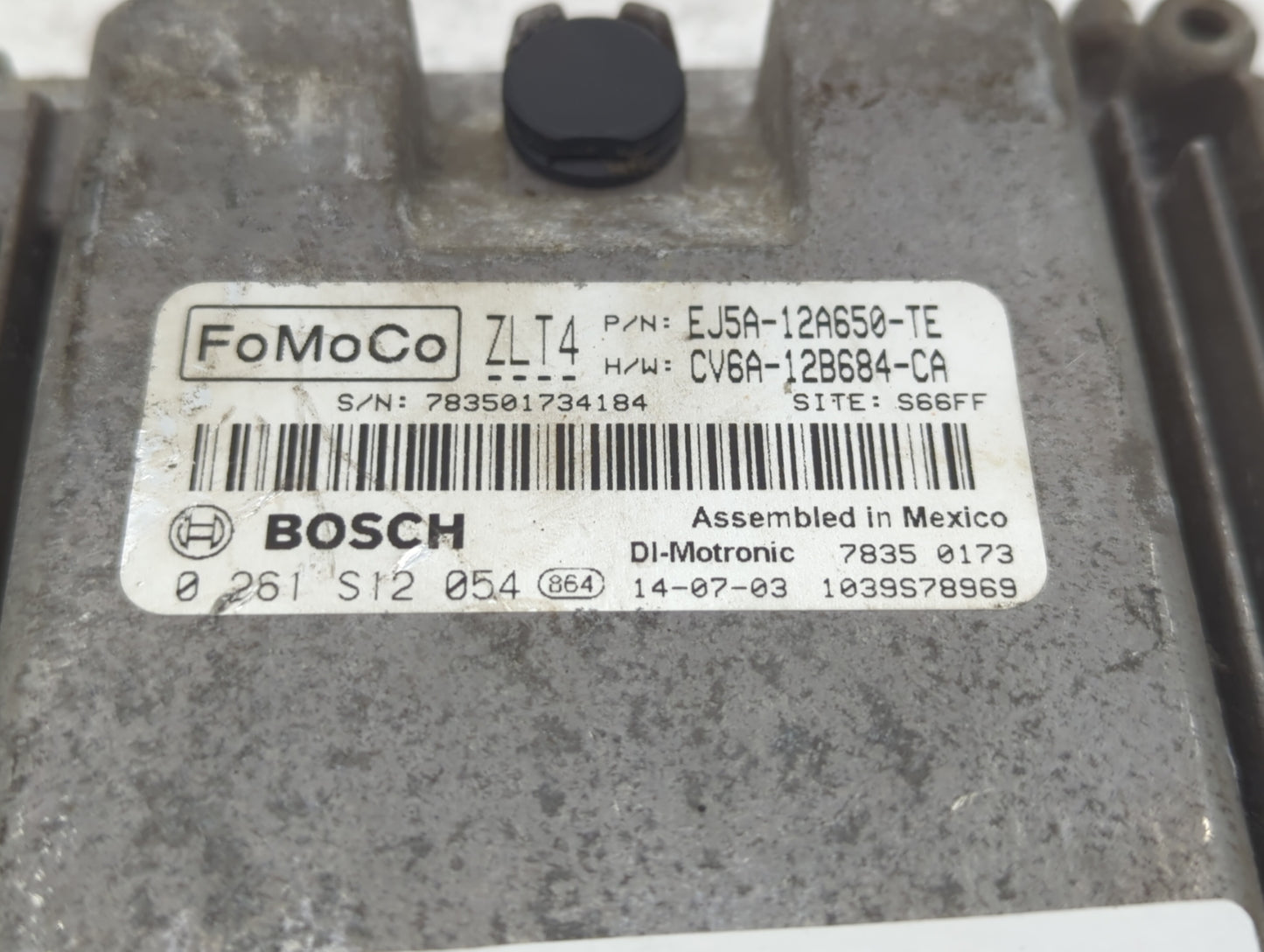 2013 Ford Escape PCM Engine Control Computer ECU ECM PCU OEM P/N:CV6A-12B684-CA EJ5A-12A650-TE, DJ5A-12A650-AFA Fits OEM Use