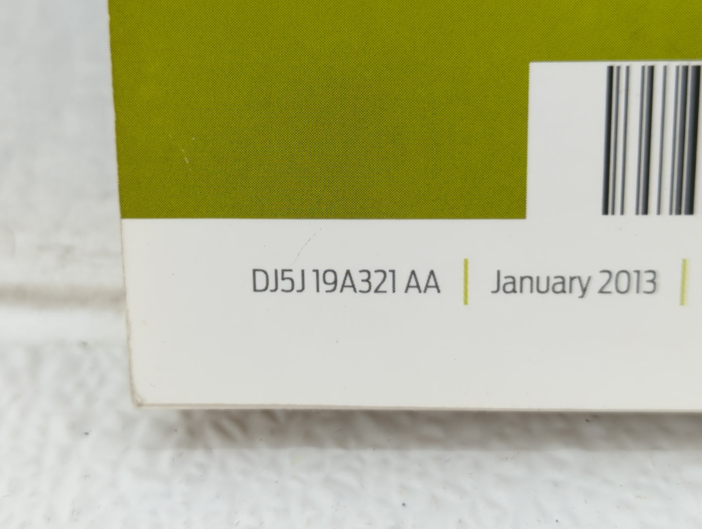 2013 Ford Escape Owners Manual Book Guide OEM Used Auto Parts - Oemusedautoparts1.com