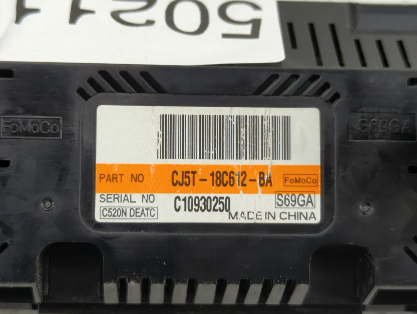 2013-2015 Ford Escape Climate Control Module Temperature AC/Heater Replacement P/N:CJ5T-18C612-BA Fits Fits 2013 2014 2015 O