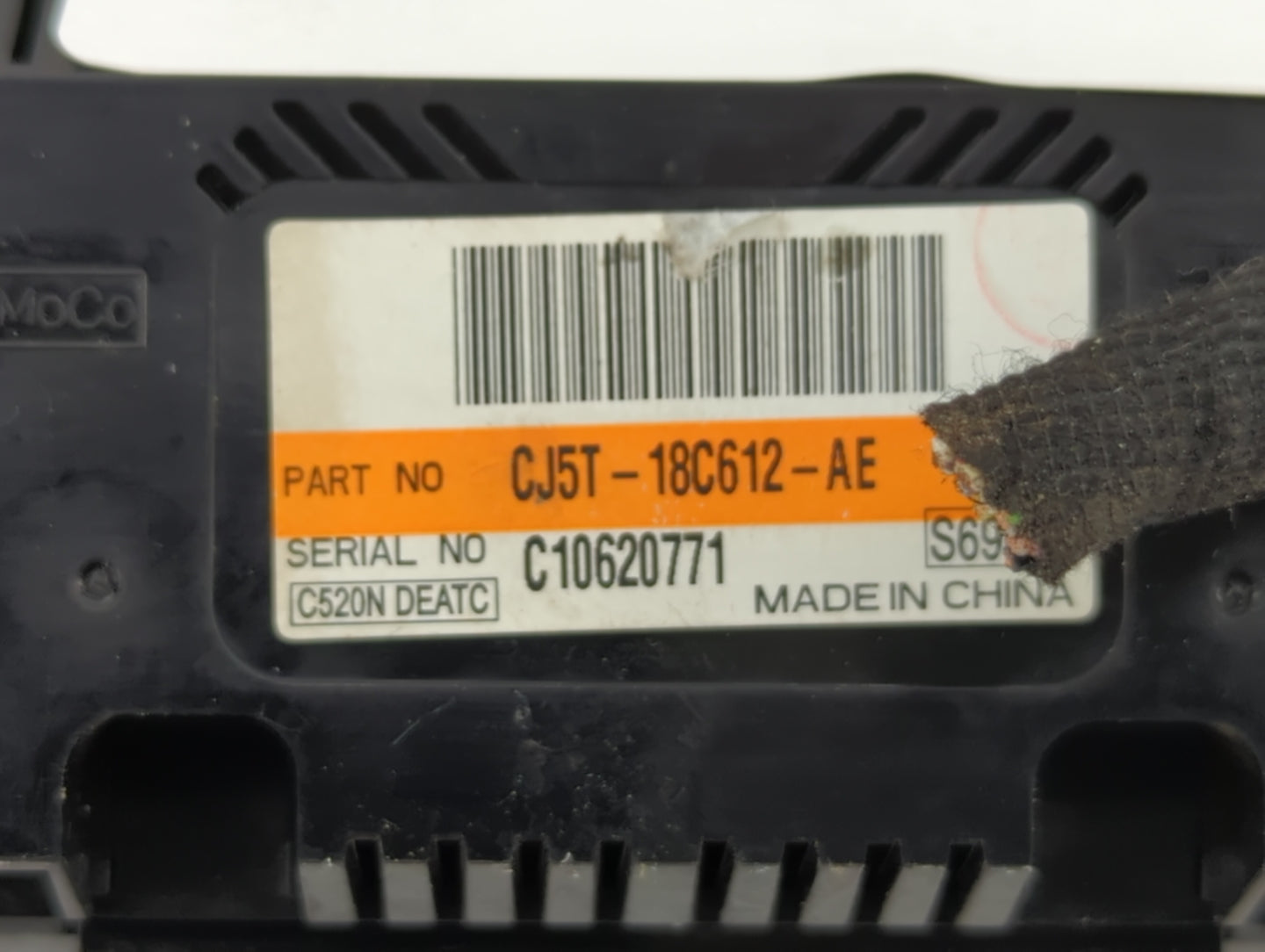 2013 Ford Escape Climate Control Module Temperature AC/Heater Replacement P/N:CJ5T-18C612-AE Fits OEM Used Auto Parts - Oemu