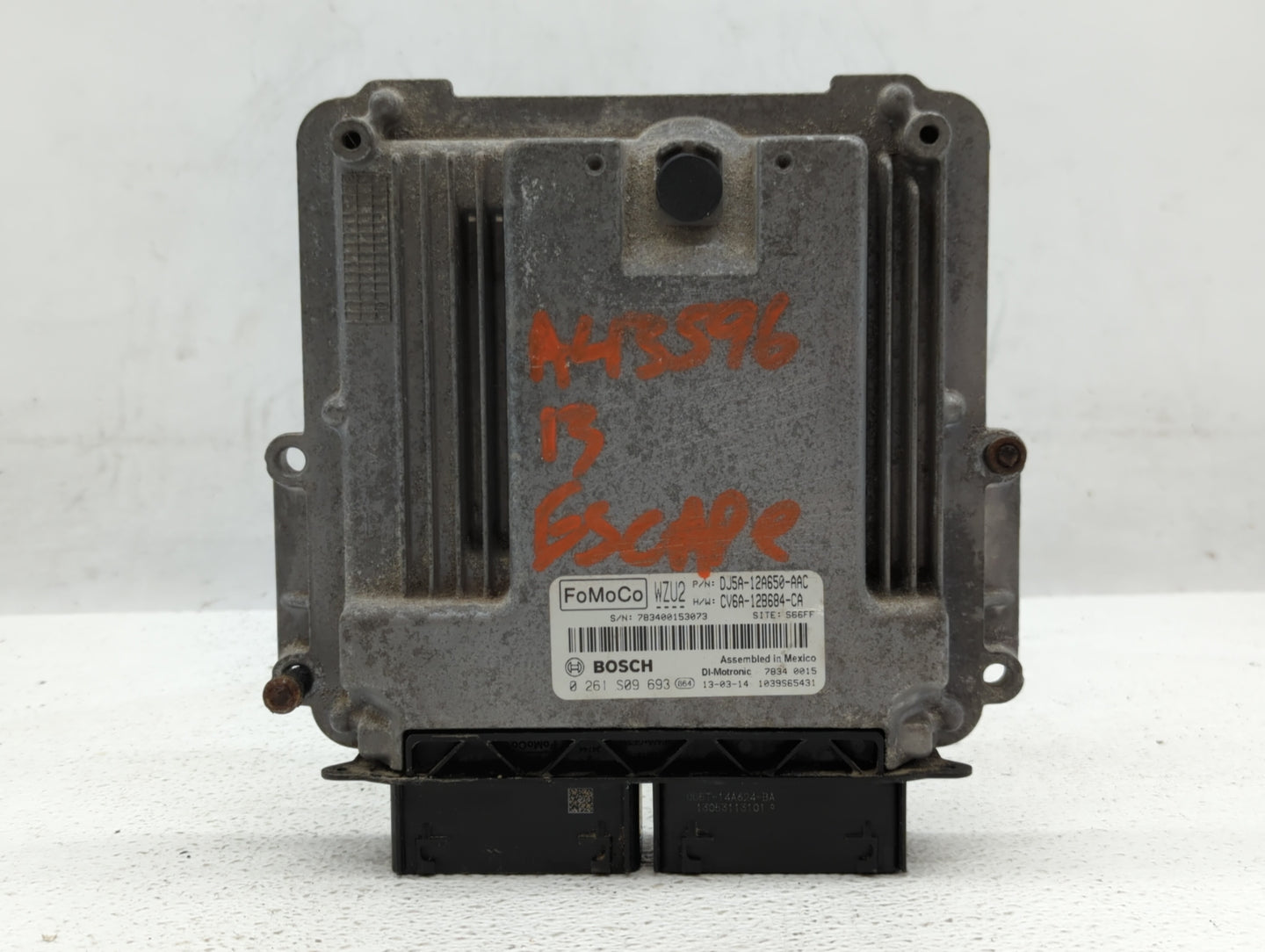 2013-2016 Ford Escape PCM Engine Control Computer ECU ECM PCU OEM P/N:DJ5A-12A650-AAC C1BA-12B684-CF Fits Fits 2013 2014 201