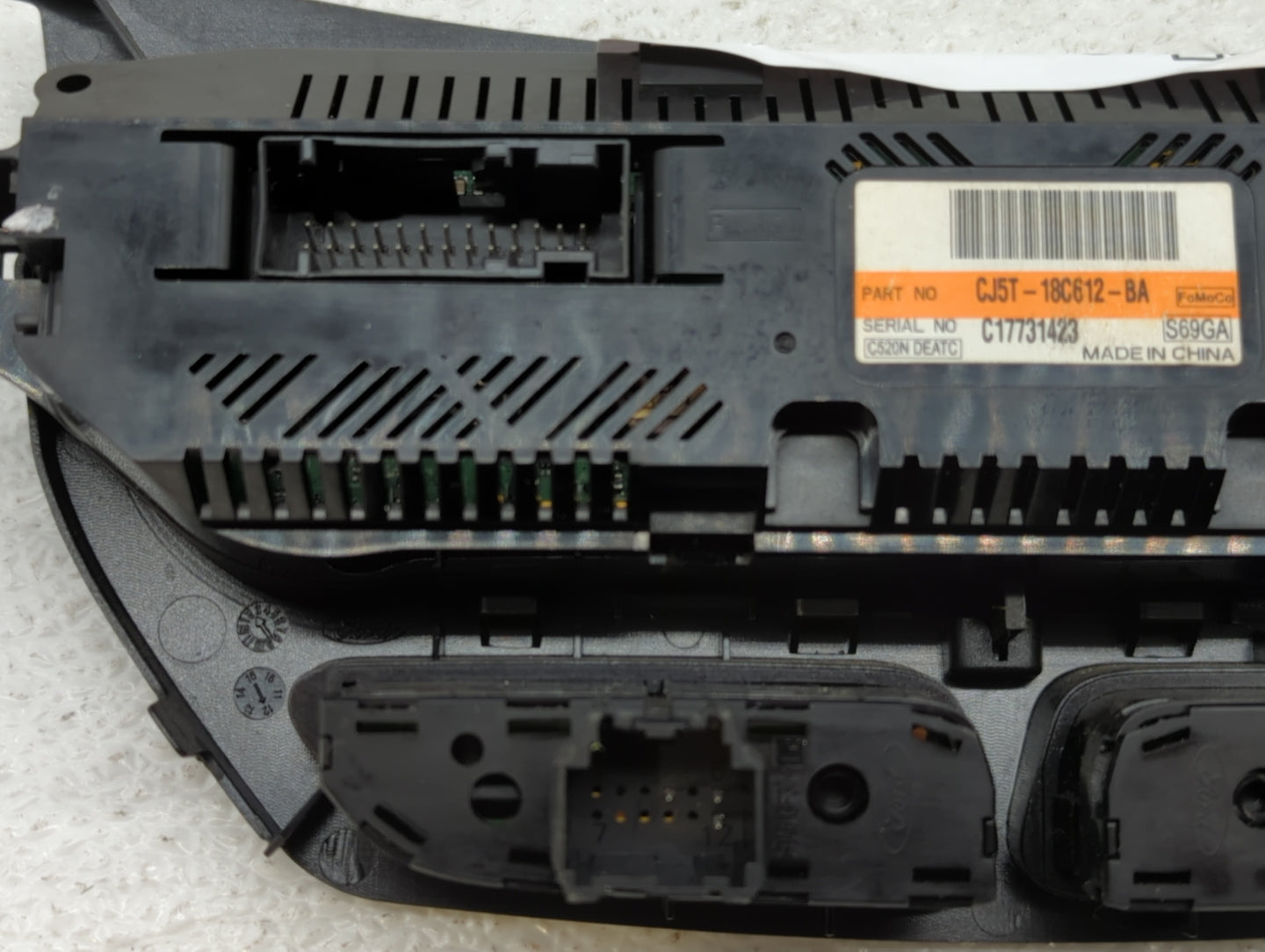 2013-2015 Ford Escape Climate Control Module Temperature AC/Heater Replacement P/N:CJ5T-18C612-BA Fits Fits 2013 2014 2015 O