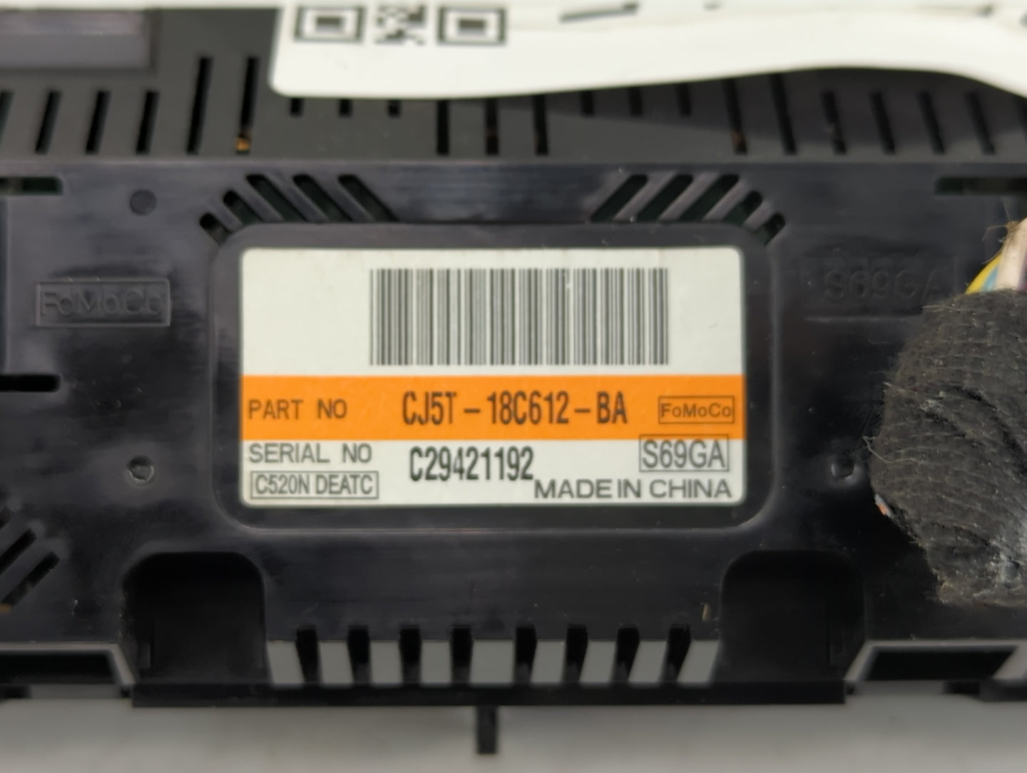 2013-2015 Ford Escape Climate Control Module Temperature AC/Heater Replacement P/N:CJ5T-18C612-BA Fits Fits 2013 2014 2015 O