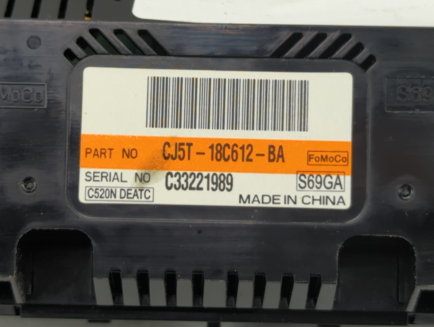 2013-2015 Ford Escape Climate Control Module Temperature AC/Heater Replacement P/N:CJ5T-18C612-BA Fits Fits 2013 2014 2015 O