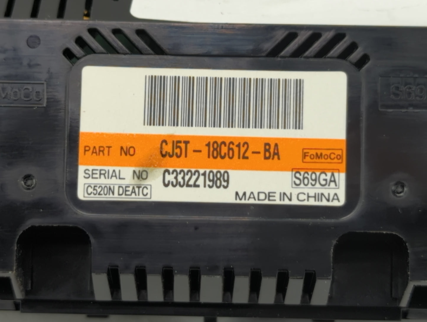 2013-2015 Ford Escape Climate Control Module Temperature AC/Heater Replacement P/N:CJ5T-18C612-BA Fits Fits 2013 2014 2015 O