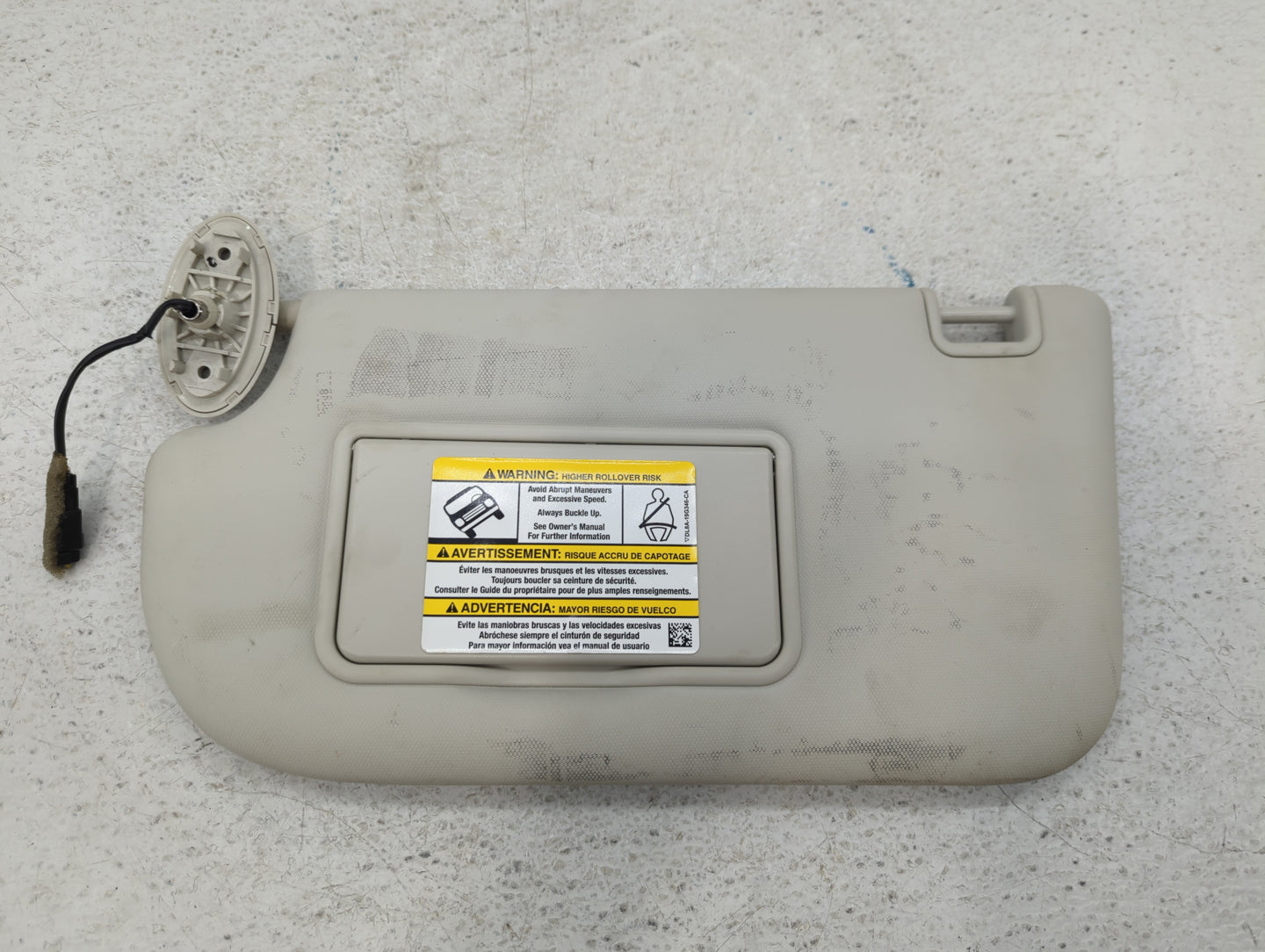 2013-2019 Ford Escape Sun Visor Shade Replacement Driver Left Mirror Fits Fits 2013 2014 2015 2016 2017 2018 2019 OEM Used A