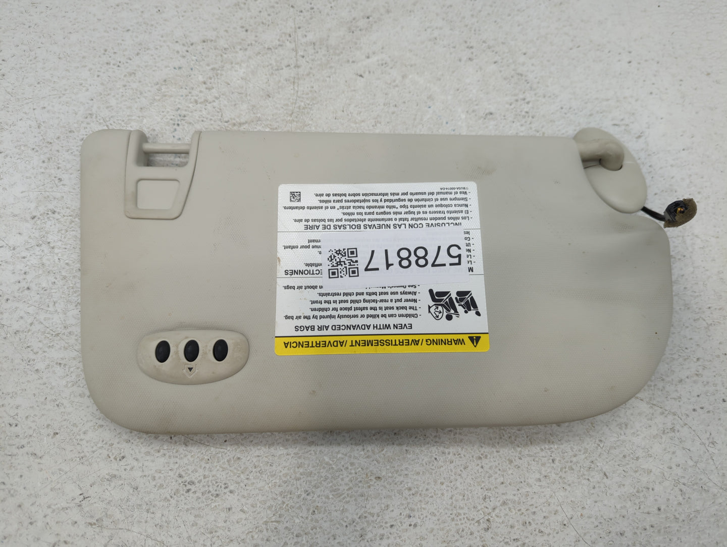 2013-2019 Ford Escape Sun Visor Shade Replacement Driver Left Mirror Fits Fits 2013 2014 2015 2016 2017 2018 2019 OEM Used A