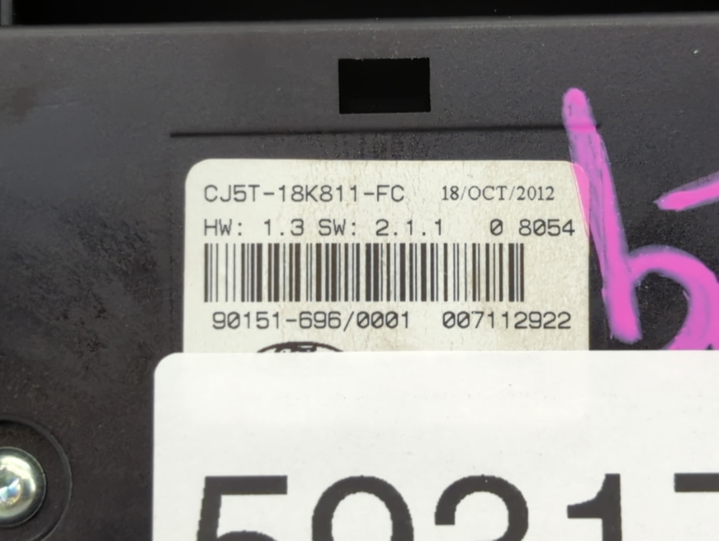2013-2016 Ford Escape Radio AM FM Cd Player Receiver Replacement P/N:CJ5T-18K811-FC Fits Fits 2013 2014 2015 2016 OEM Used A