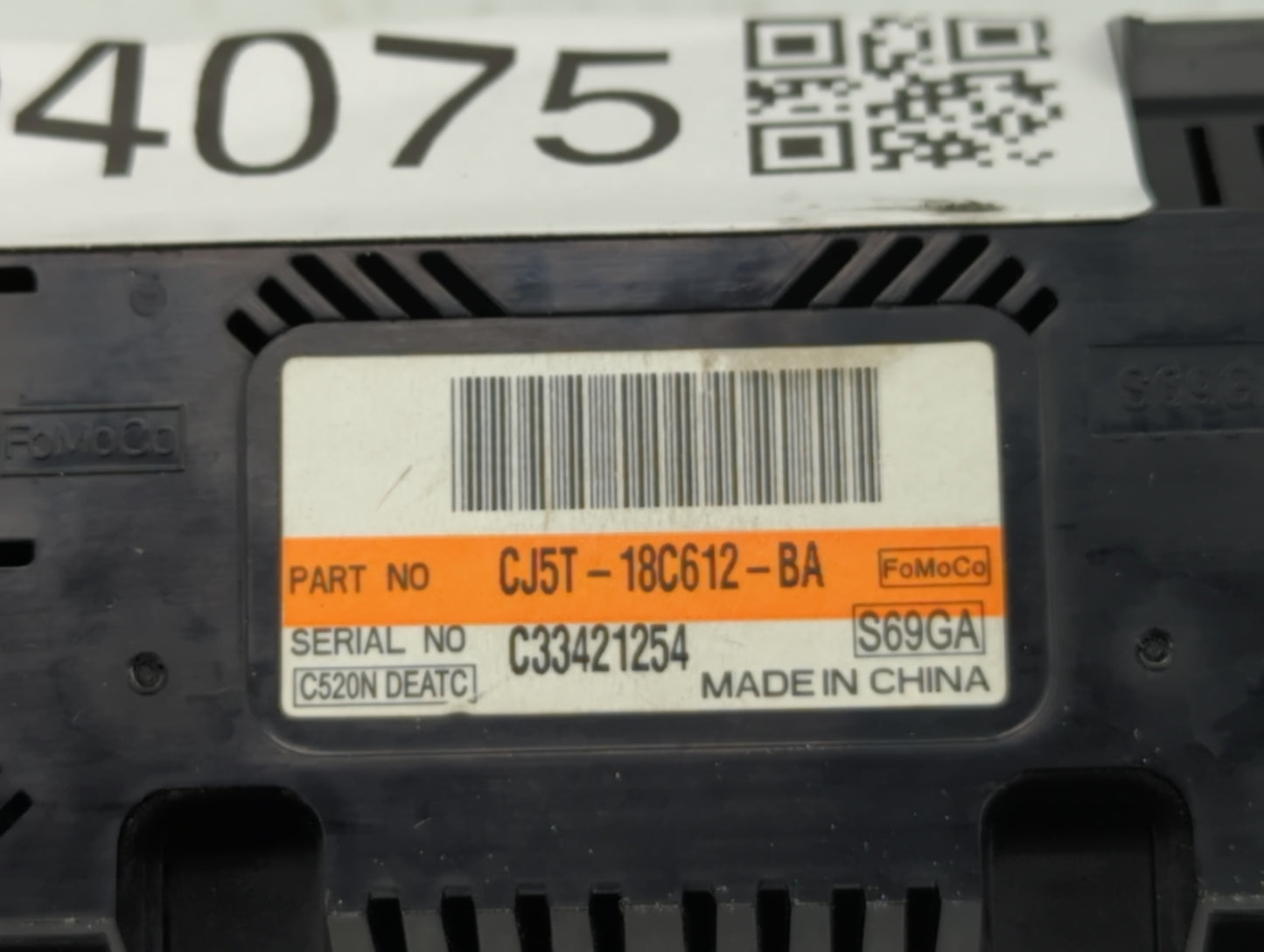 2013-2015 Ford Escape Climate Control Module Temperature AC/Heater Replacement P/N:CJ5T-18C612-BA Fits Fits 2013 2014 2015 O