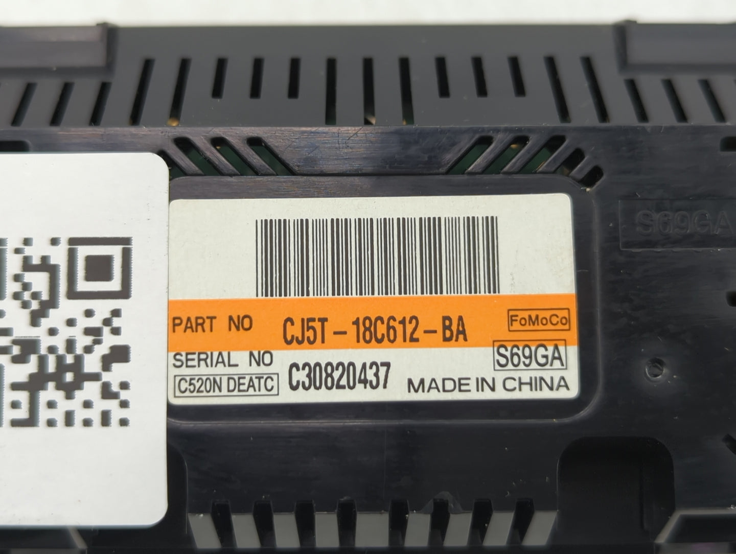 2013-2015 Ford Escape Climate Control Module Temperature AC/Heater Replacement P/N:CJ5T-18C612-BA Fits Fits 2013 2014 2015 O