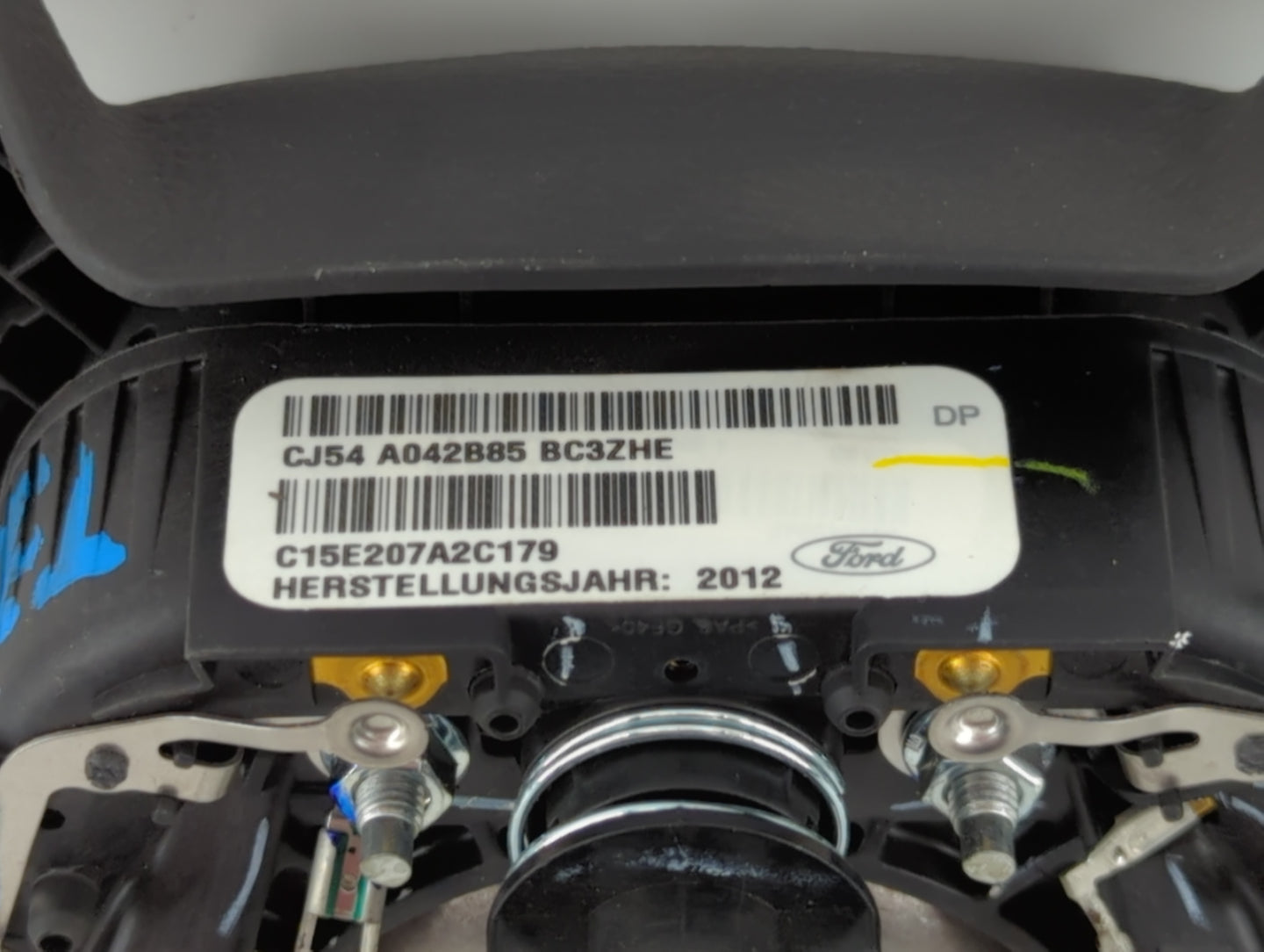 2013-2014 Ford Escape Air Bag Driver Left Steering Wheel Mounted P/N:CJ54 A042B85 BC3 Fits Fits 2013 2014 OEM Used Auto Part