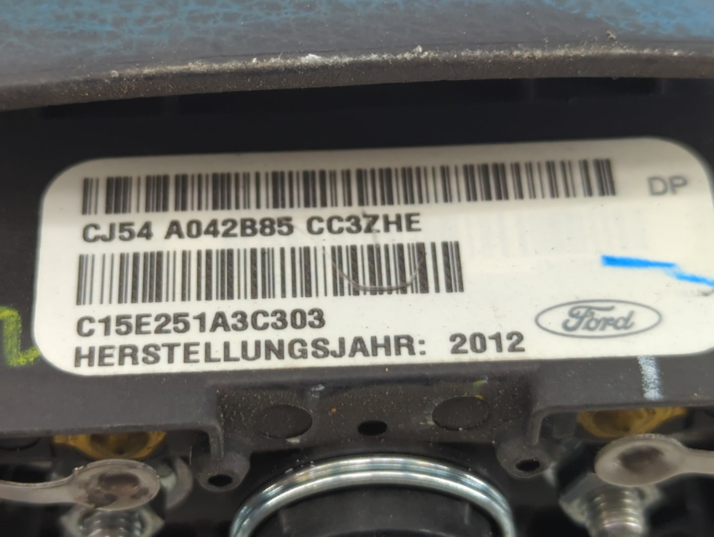 2013-2014 Ford Escape Air Bag Driver Left Steering Wheel Mounted P/N:CJ54 A042B85 CC3 Fits Fits 2013 2014 OEM Used Auto Part