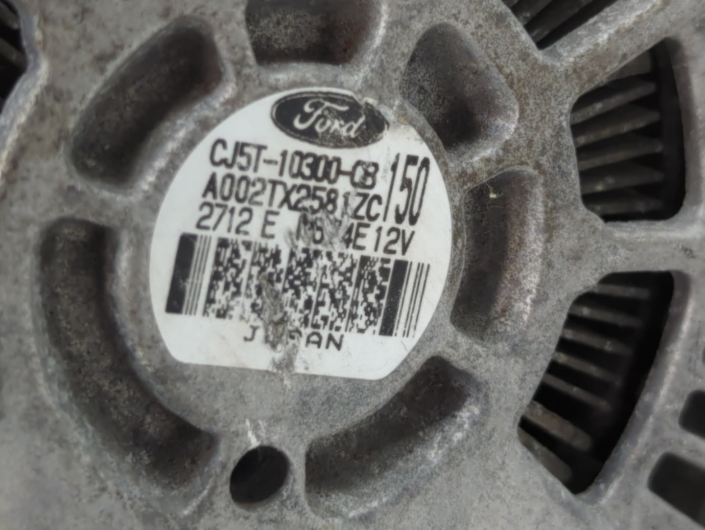 2013-2019 Ford Escape Alternator Replacement Generator Charging Assembly Engine OEM P/N:CJ5T-10300-CB Fits OEM Used Auto Par