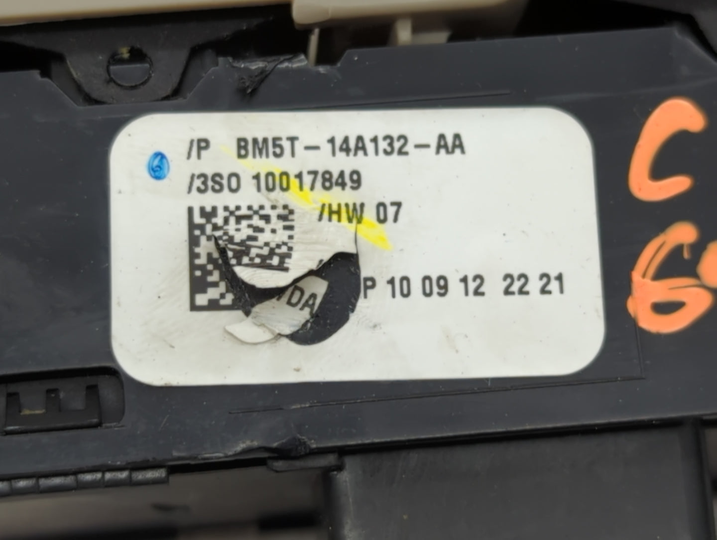 2013-2019 Ford Escape Master Power Window Switch Replacement Driver Side Left P/N:BM5T-14A132-AA Fits OEM Used Auto Parts - 