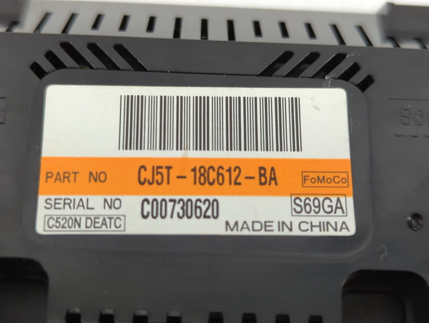 2013 Ford Escape Climate Control Module Temperature AC/Heater Replacement P/N:C00730620 CJ5T-18C612-BA Fits OEM Used Auto Pa