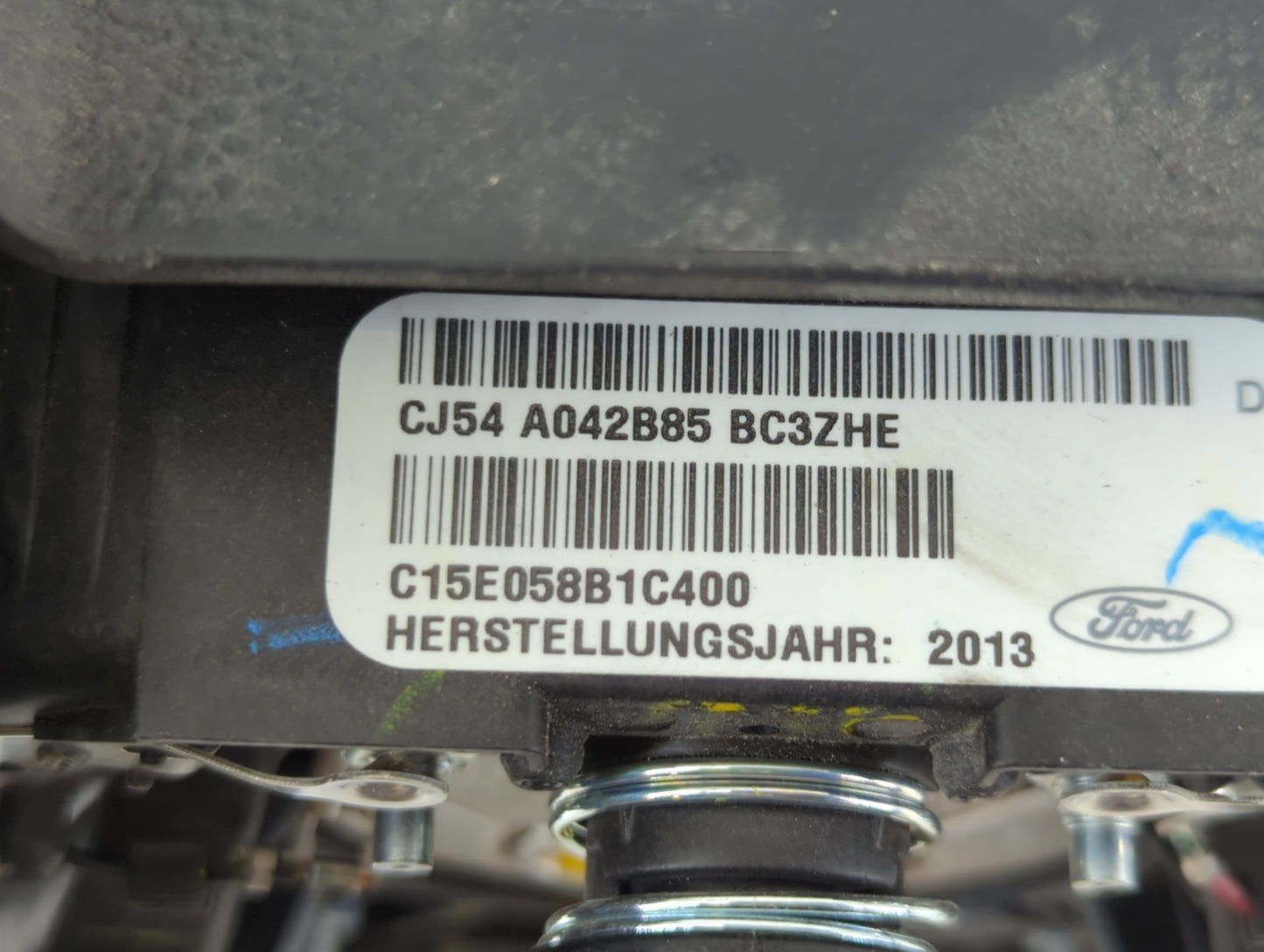 2013-2019 Ford Escape Air Bag Driver Left Steering Wheel Mounted P/N:CJ54 A042B85 BC3 Fits Fits 2013 2014 2015 2016 2017 201