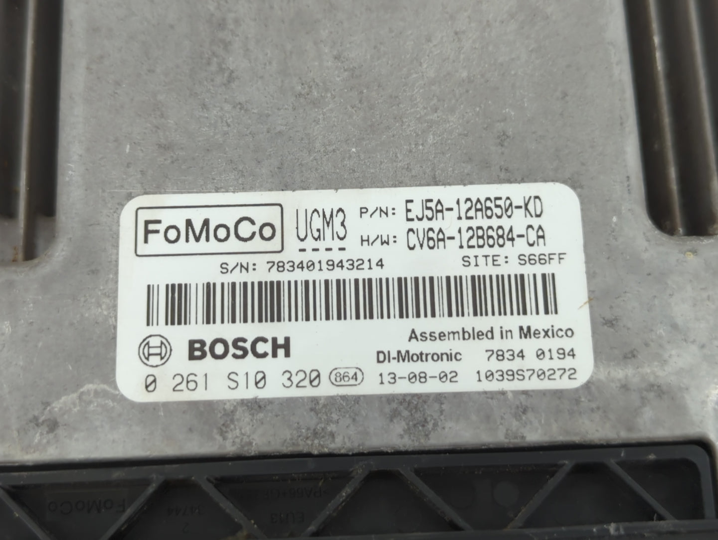 2013 Ford Escape PCM Engine Control Computer ECU ECM PCU OEM P/N:EJ5A-12A650-KD Fits OEM Used Auto Parts - Oemusedautoparts1