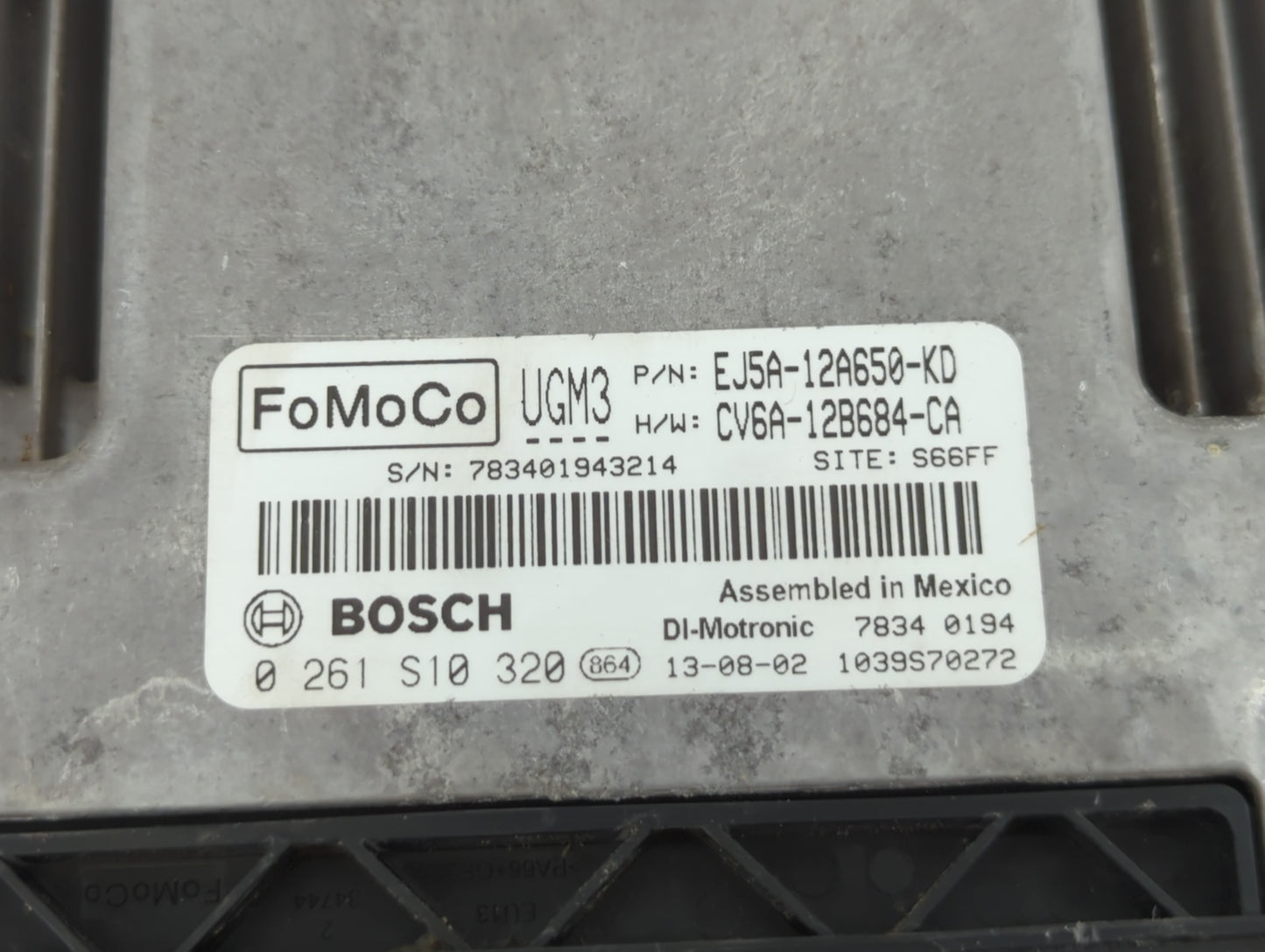 2013 Ford Escape PCM Engine Control Computer ECU ECM PCU OEM P/N:EJ5A-12A650-KD Fits OEM Used Auto Parts - Oemusedautoparts1