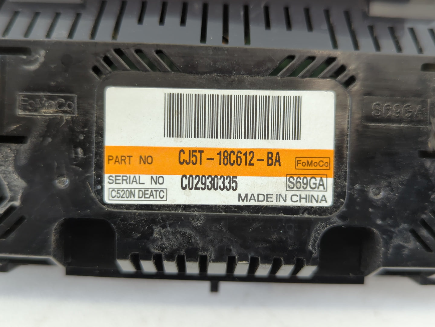 2013-2015 Ford Escape Climate Control Module Temperature AC/Heater Replacement P/N:CJ5T-18C612-BA Fits Fits 2013 2014 2015 O