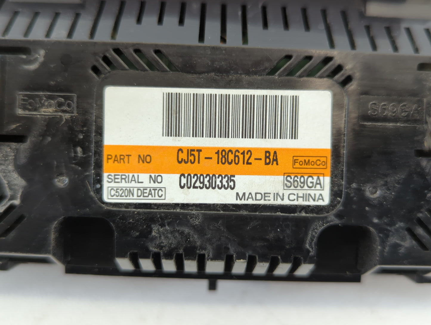 2013-2015 Ford Escape Climate Control Module Temperature AC/Heater Replacement P/N:CJ5T-18C612-BA Fits Fits 2013 2014 2015 O