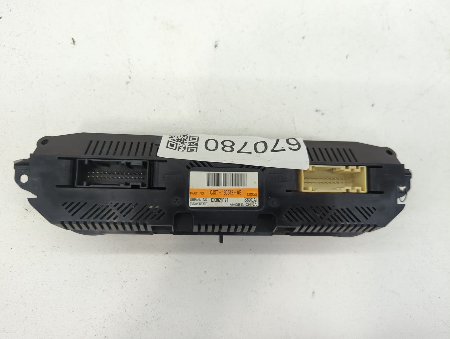 2013 Ford Escape Climate Control Module Temperature AC/Heater Replacement P/N:CJ5T-18C612-AE Fits OEM Used Auto Parts - Oemu