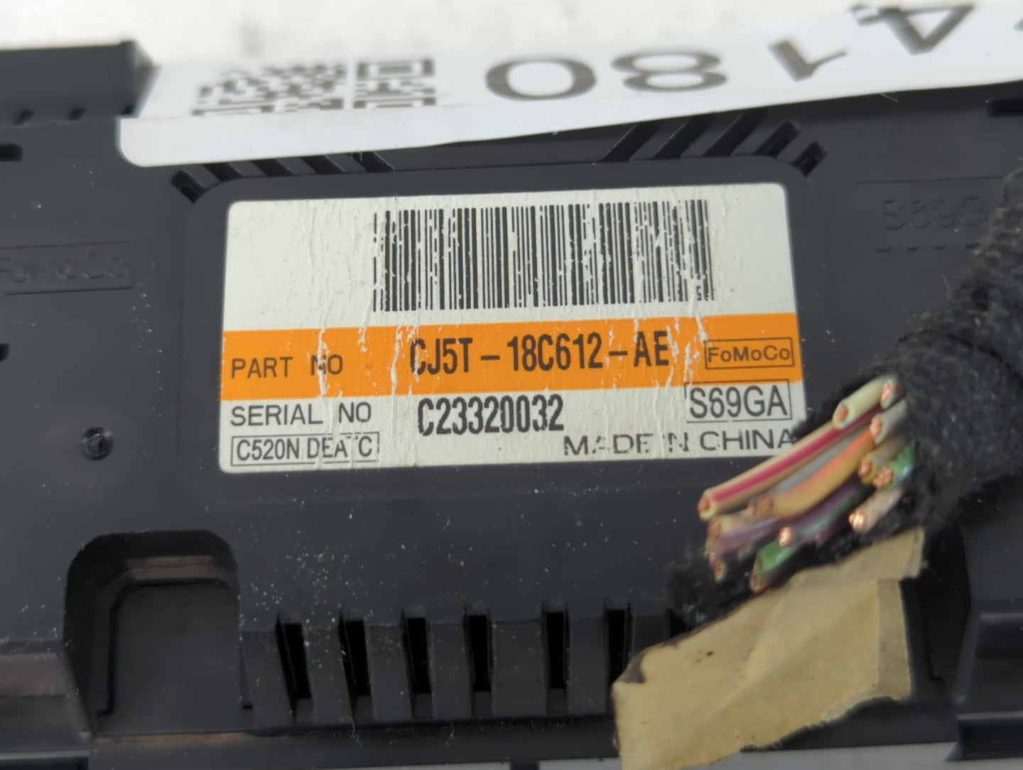 2013 Ford Escape Climate Control Module Temperature AC/Heater Replacement P/N:C23320032 CJ5T-18C612-AE Fits OEM Used Auto Pa