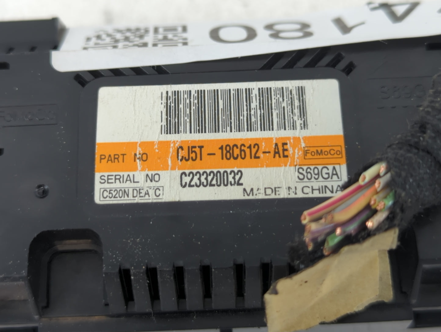 2013 Ford Escape Climate Control Module Temperature AC/Heater Replacement P/N:C23320032 CJ5T-18C612-AE Fits OEM Used Auto Pa