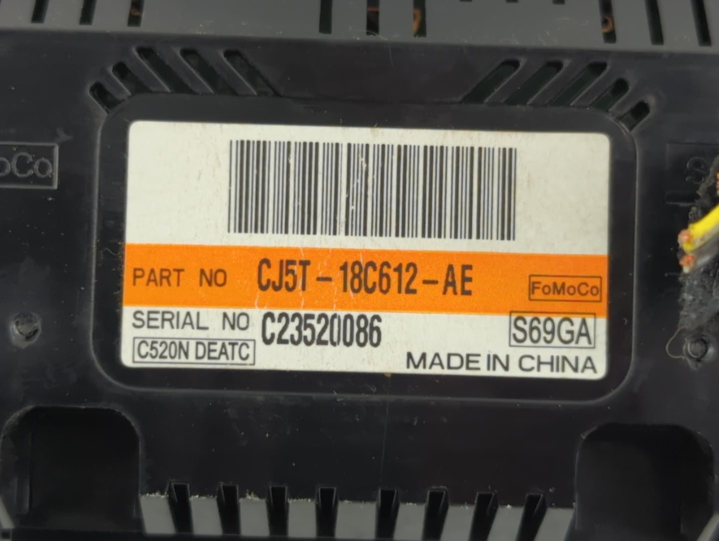 2013-2015 Ford Escape Climate Control Module Temperature AC/Heater Replacement P/N:CJ5T-18C612-AE Fits Fits 2013 2014 2015 O