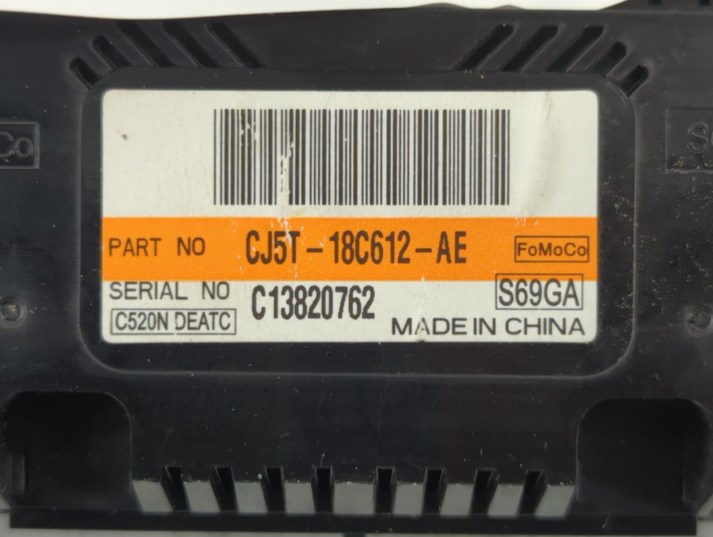 2013-2015 Ford Escape Climate Control Module Temperature AC/Heater Replacement P/N:CJ5T-18C612-AE Fits Fits 2013 2014 2015 O