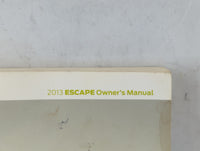2013 Ford Escape Owners Manual Book Guide OEM Used Auto Parts - Oemusedautoparts1.com
