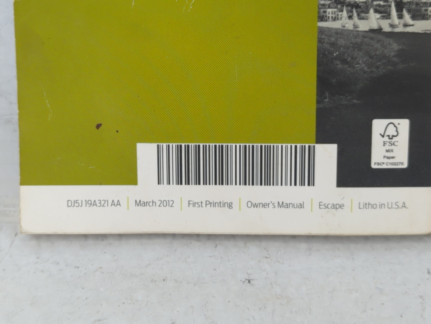 2013 Ford Escape Owners Manual Book Guide OEM Used Auto Parts - Oemusedautoparts1.com