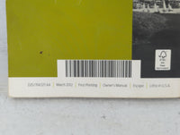 2013 Ford Escape Owners Manual Book Guide OEM Used Auto Parts - Oemusedautoparts1.com