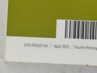 2013 Ford Escape Owners Manual Book Guide P/N:DJ5J 19A321 AA OEM Used Auto Parts - Oemusedautoparts1.com