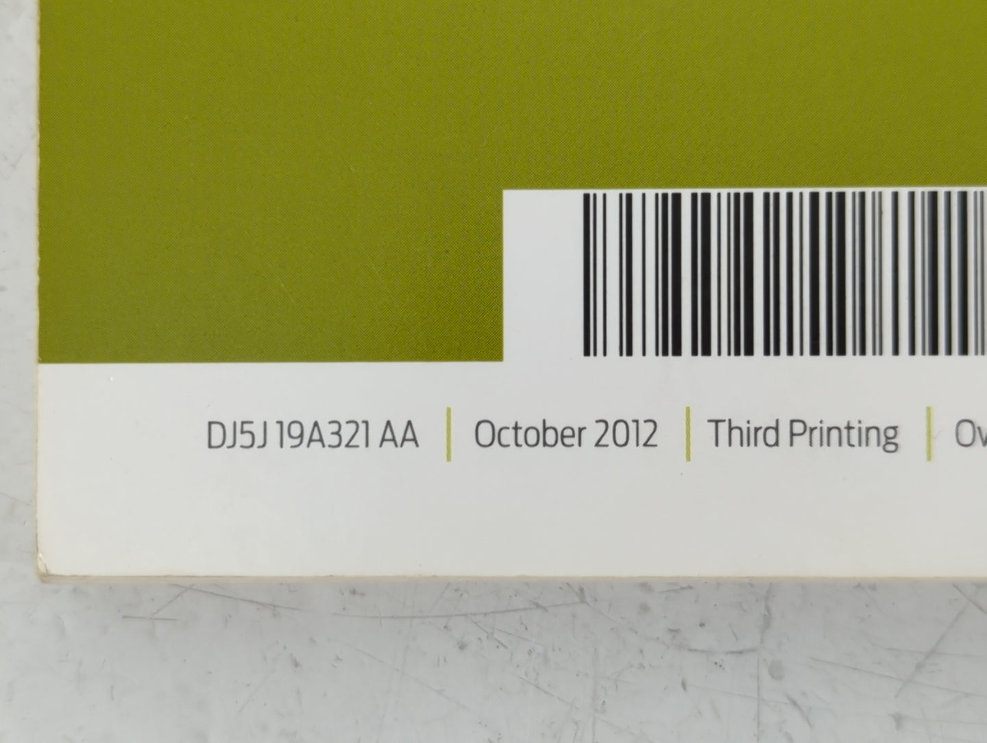 2013 Ford Escape Owners Manual Book Guide P/N:DJ5J 19A321 AA OEM Used Auto Parts - Oemusedautoparts1.com