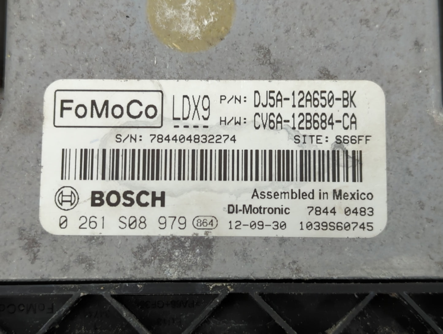 2013-2016 Ford Escape PCM Engine Control Computer ECU ECM PCU OEM P/N:CV6A-12B684-CA DJ5A-12A650-BK Fits Fits 2013 2014 2015
